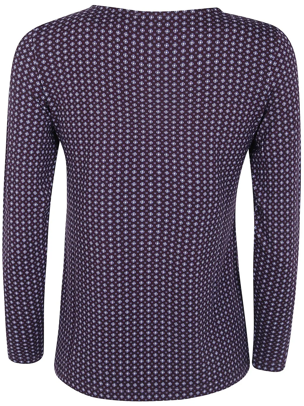 Why Ci Geometric Print Long Sleeve T-Shirt