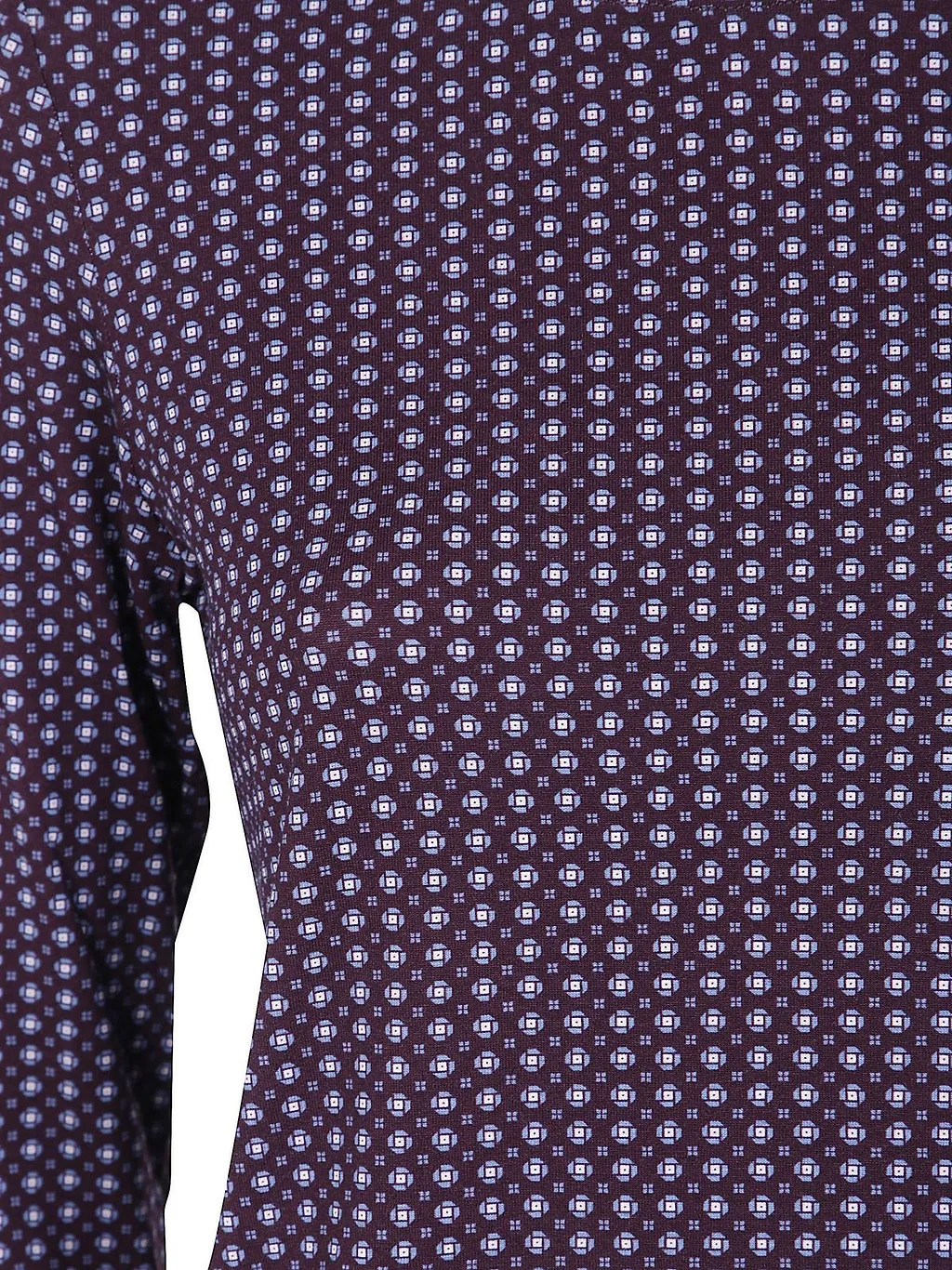 Why Ci Geometric Print Long Sleeve T-Shirt