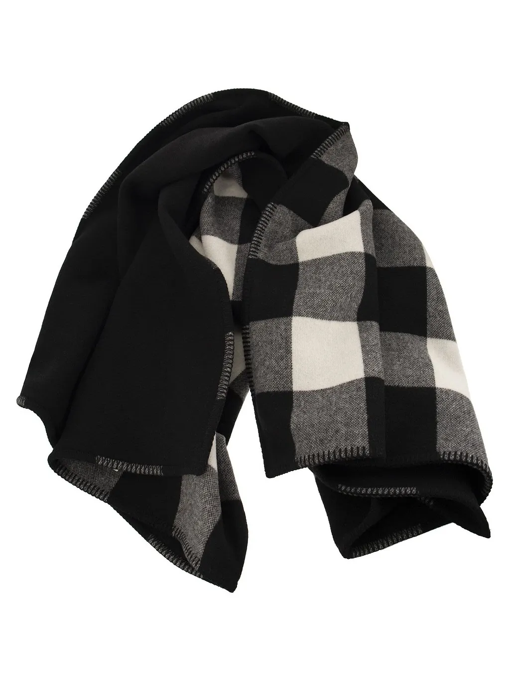 Woolrich Checked Knit Scarf