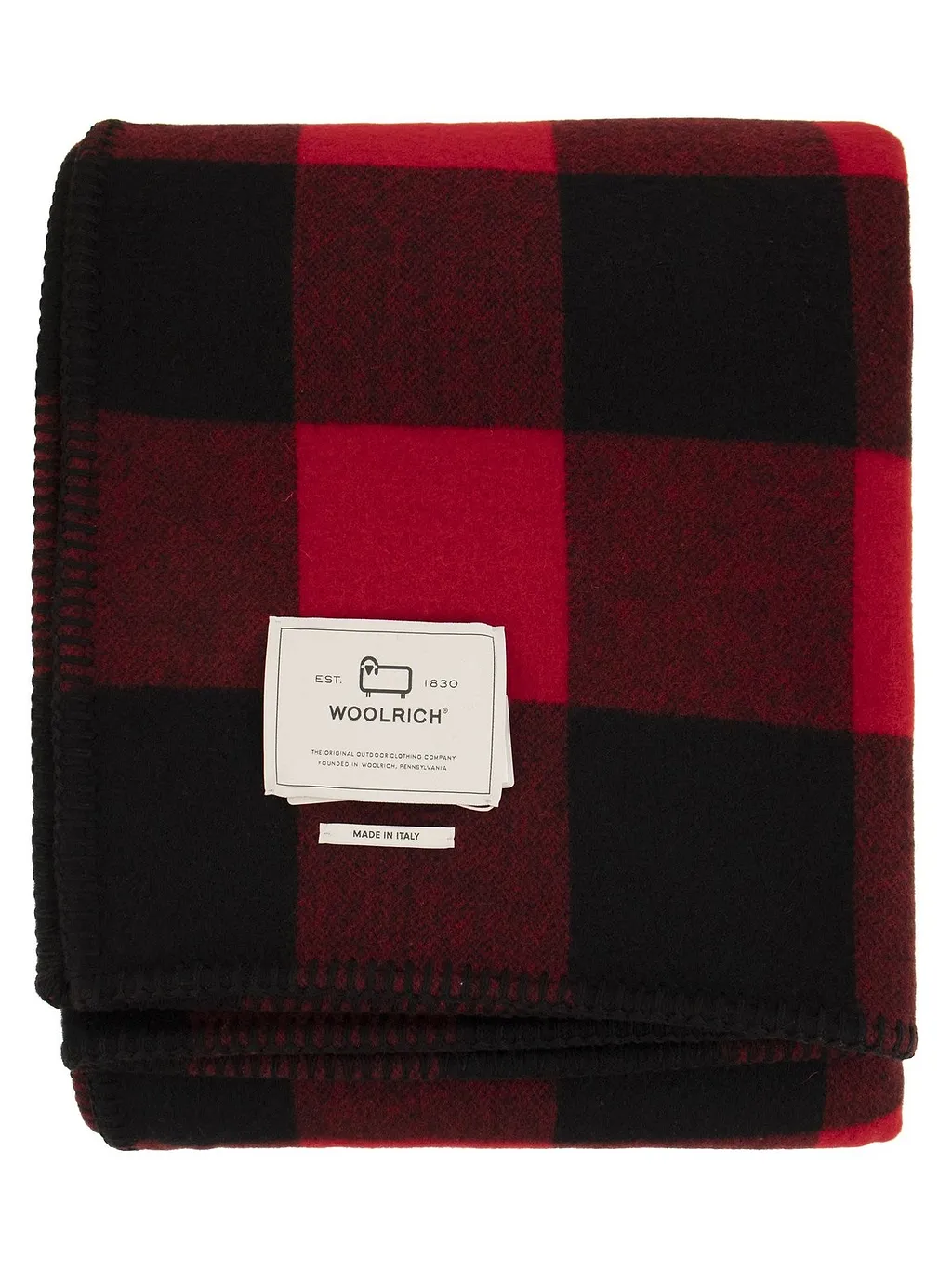 Woolrich Checked Knit Scarf