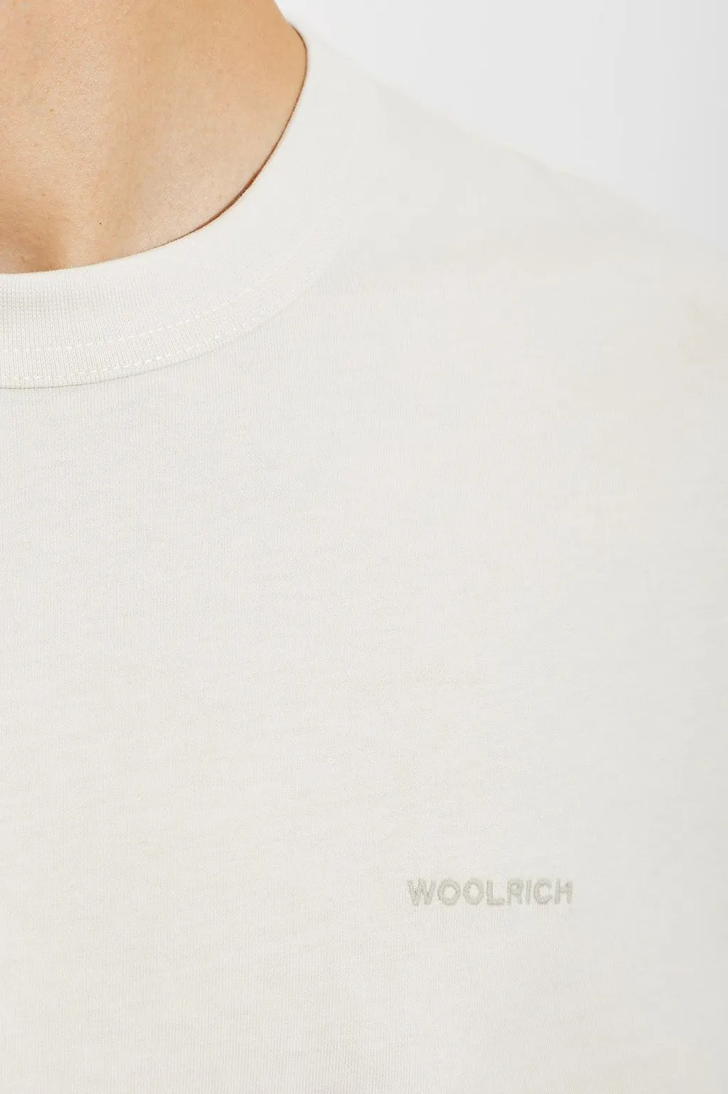 Woolrich Logo Embroidered T-Shirt