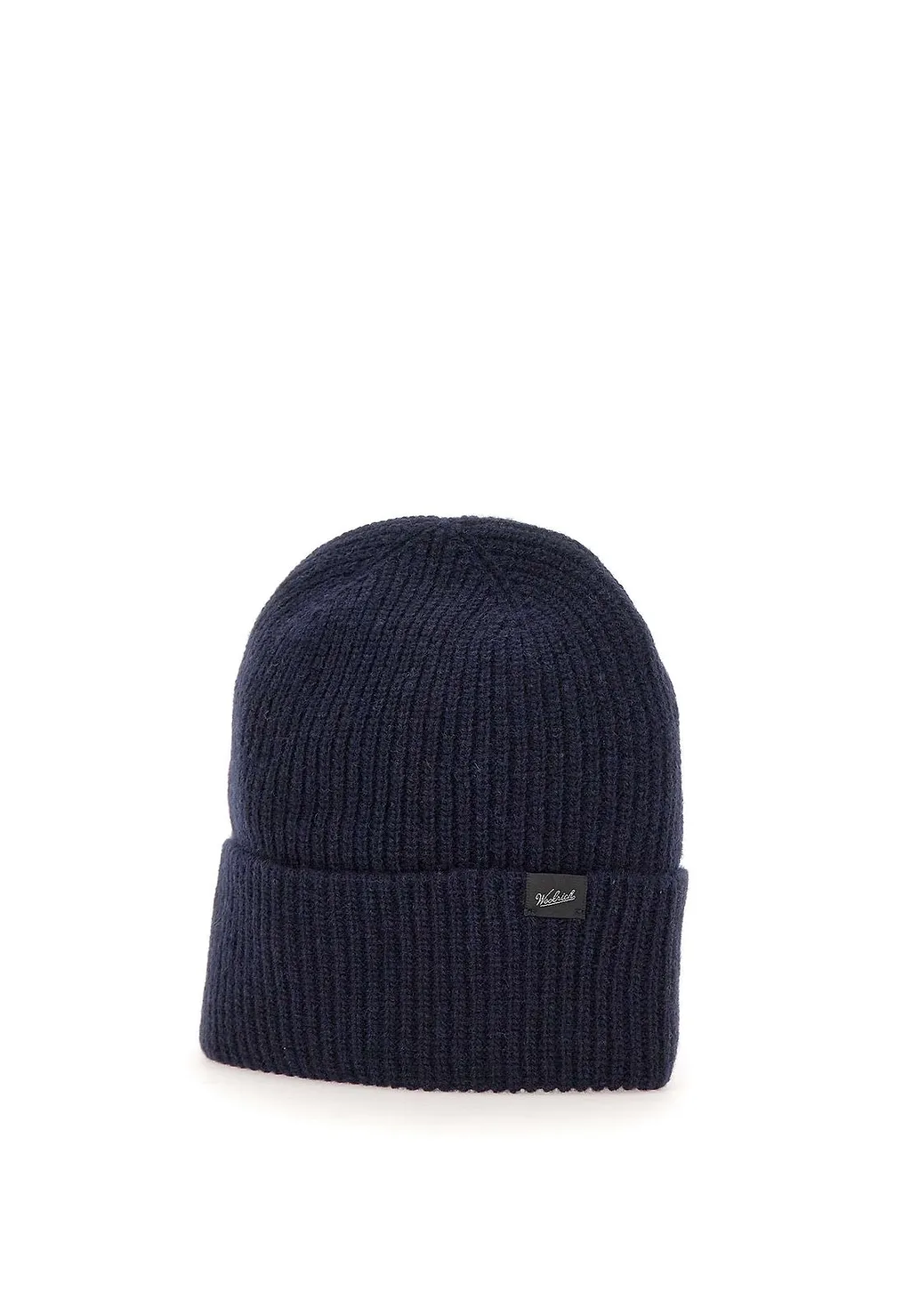 Woolrich Logo Patch Knitted Beanie