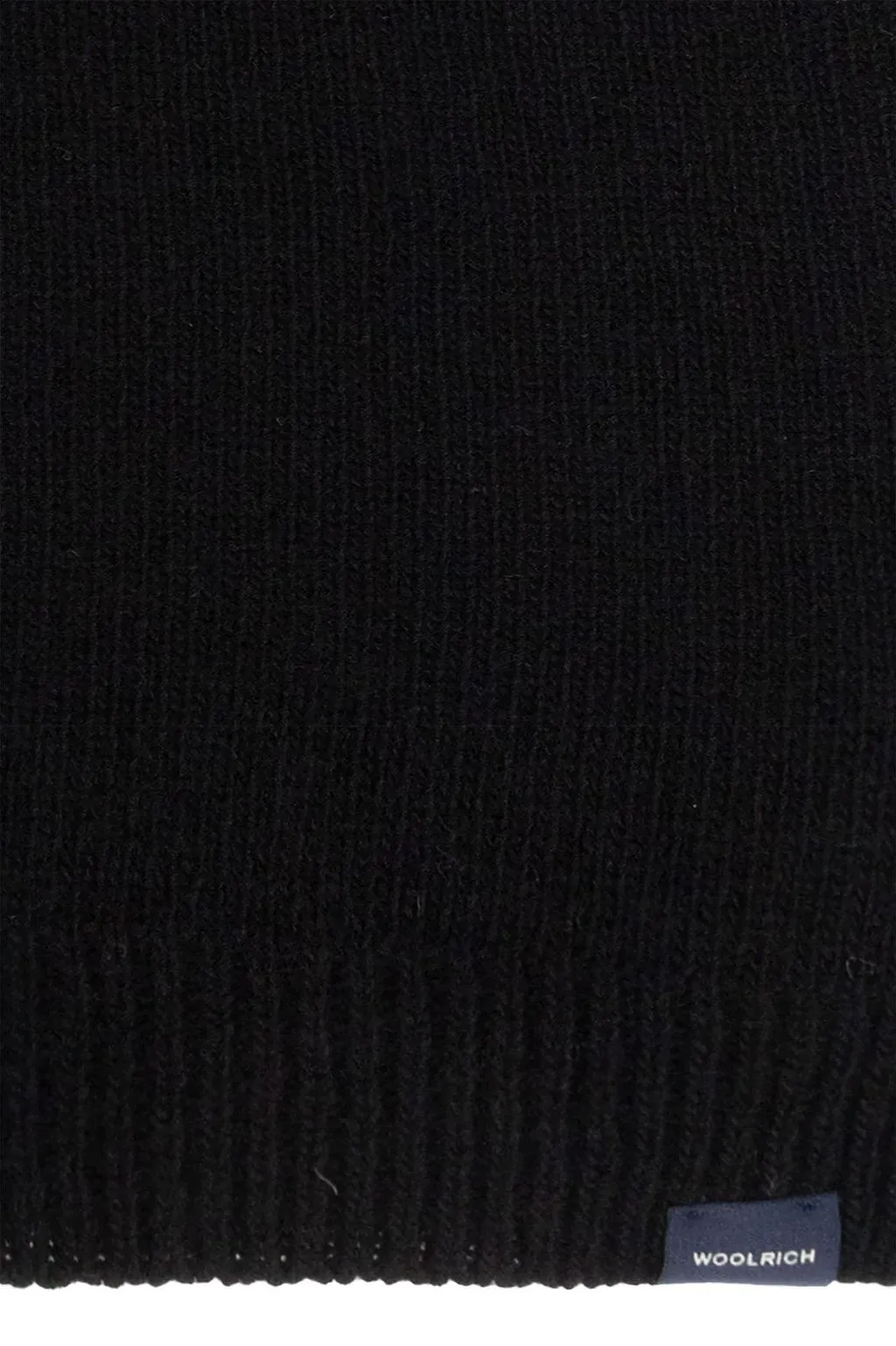 Woolrich Logo Patch Knitted Scarf