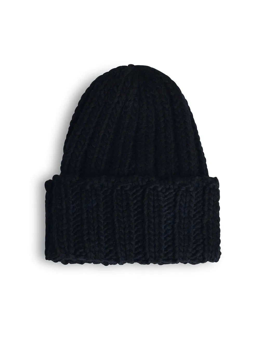Woolrich Logo Patch Turn-Up Hem Beanie