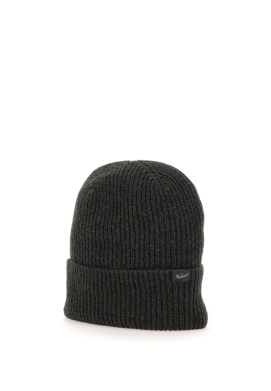 Woolrich Logo Patch Knitted Beanie
