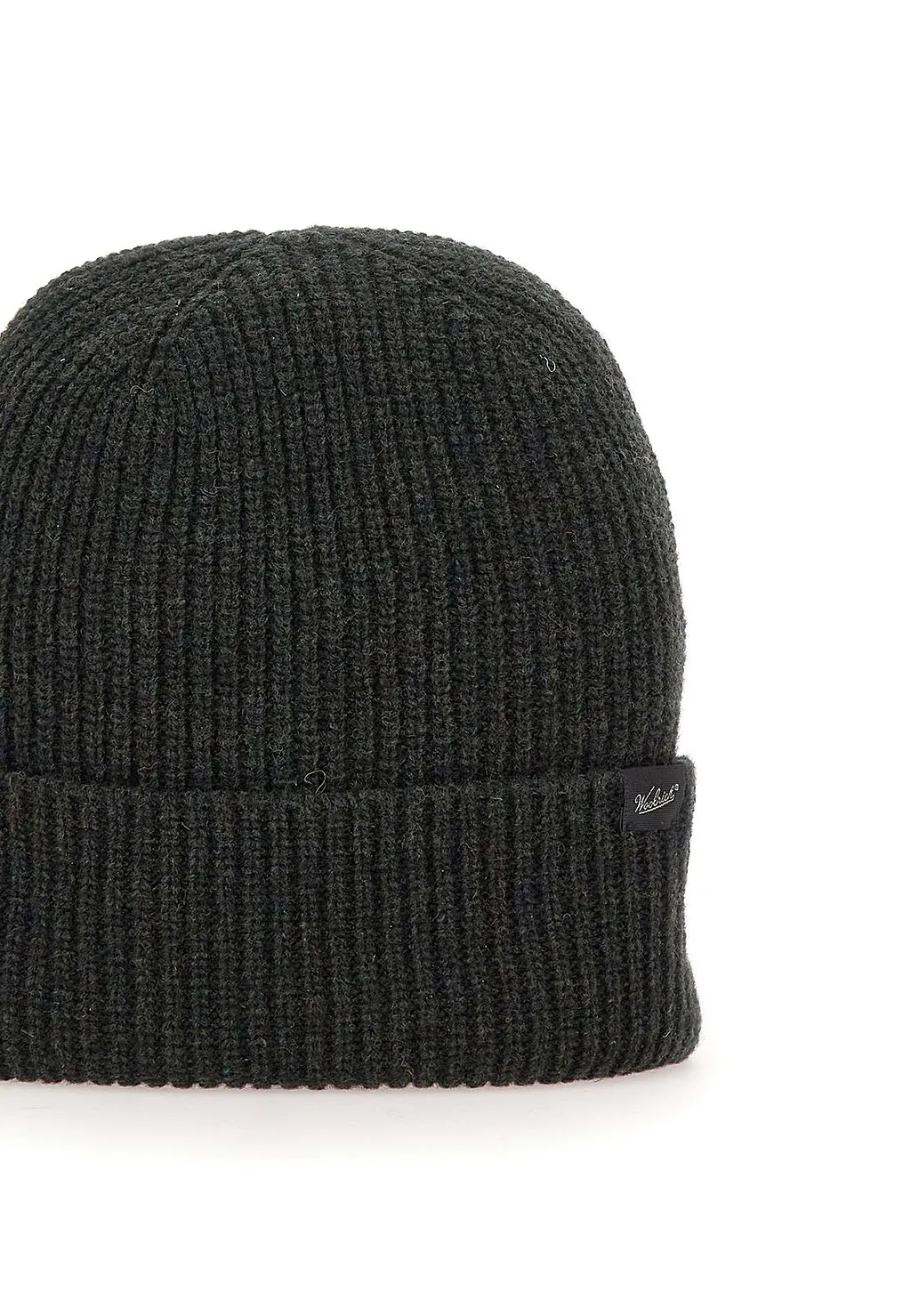 Woolrich Logo Patch Knitted Beanie