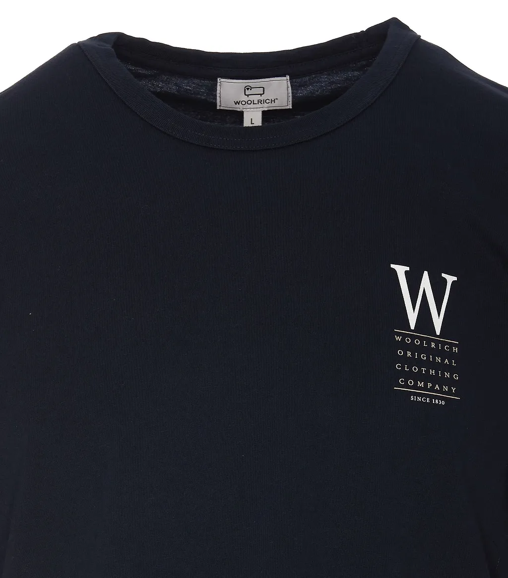 Woolrich Logo Printed Crewneck T-Shirt