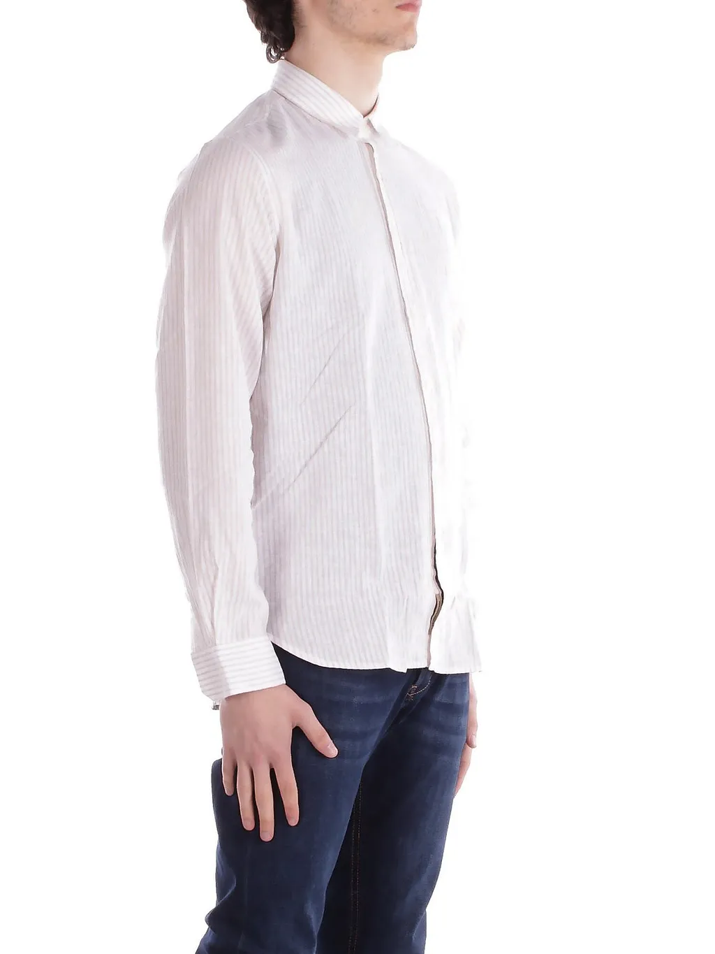 Woolrich Long Sleeved Striped Shirt