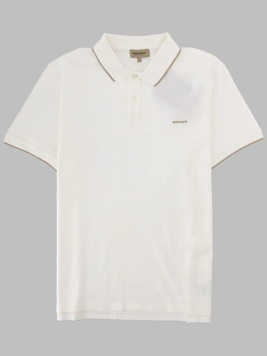 Woolrich Tipped Logo Polo Shirt