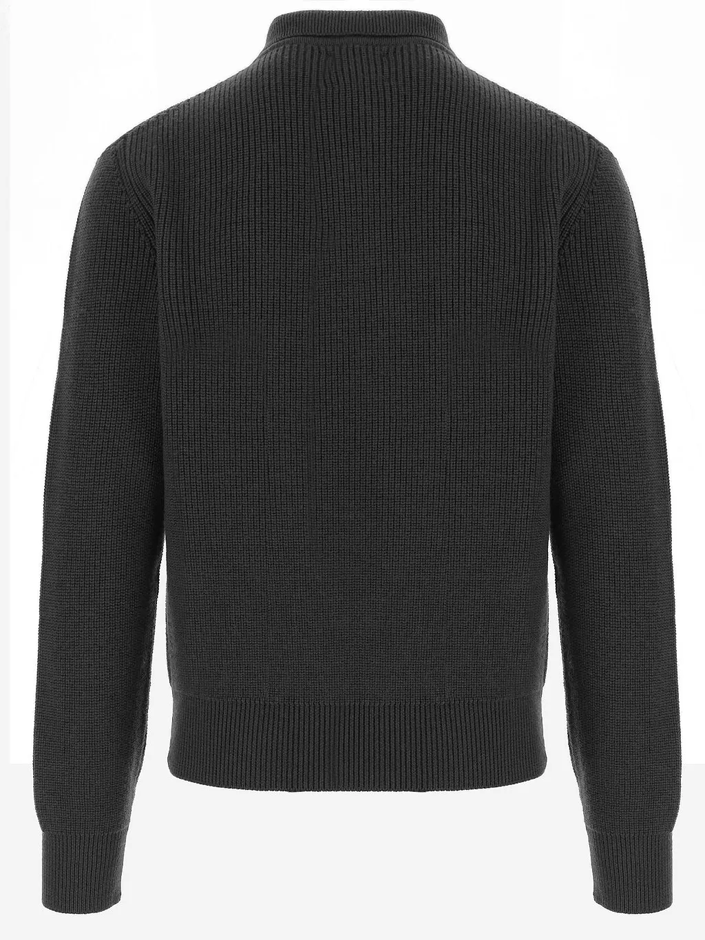 Woolrich Zip-Up Collared Knitted Sweater