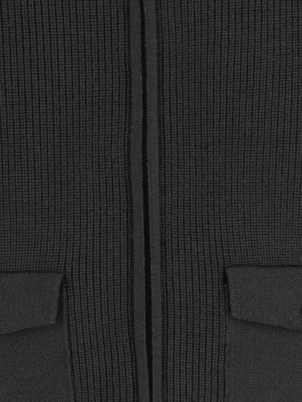 Woolrich Zip-Up Collared Knitted Sweater