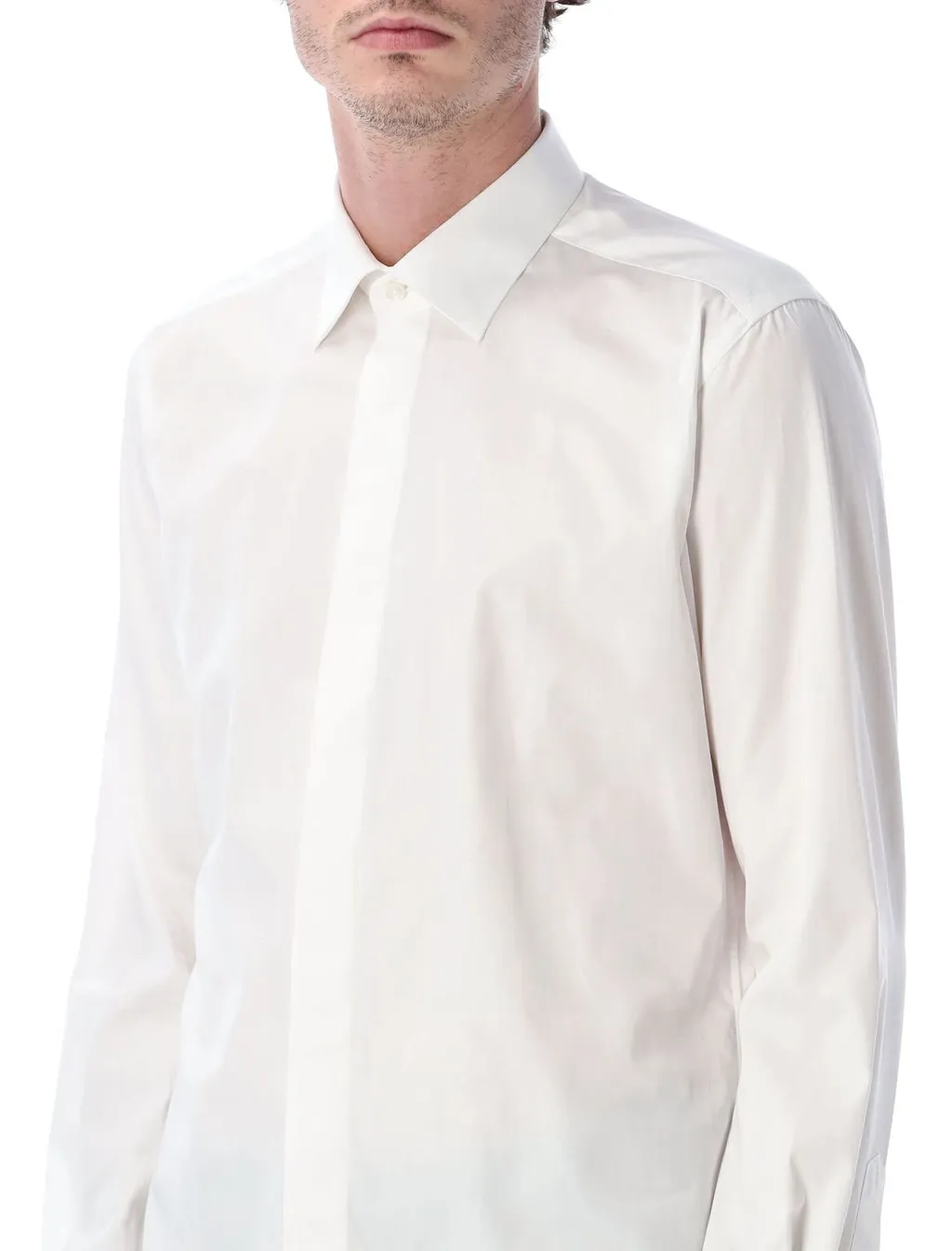 Xacus Concealed Placket Tailored Shirt
