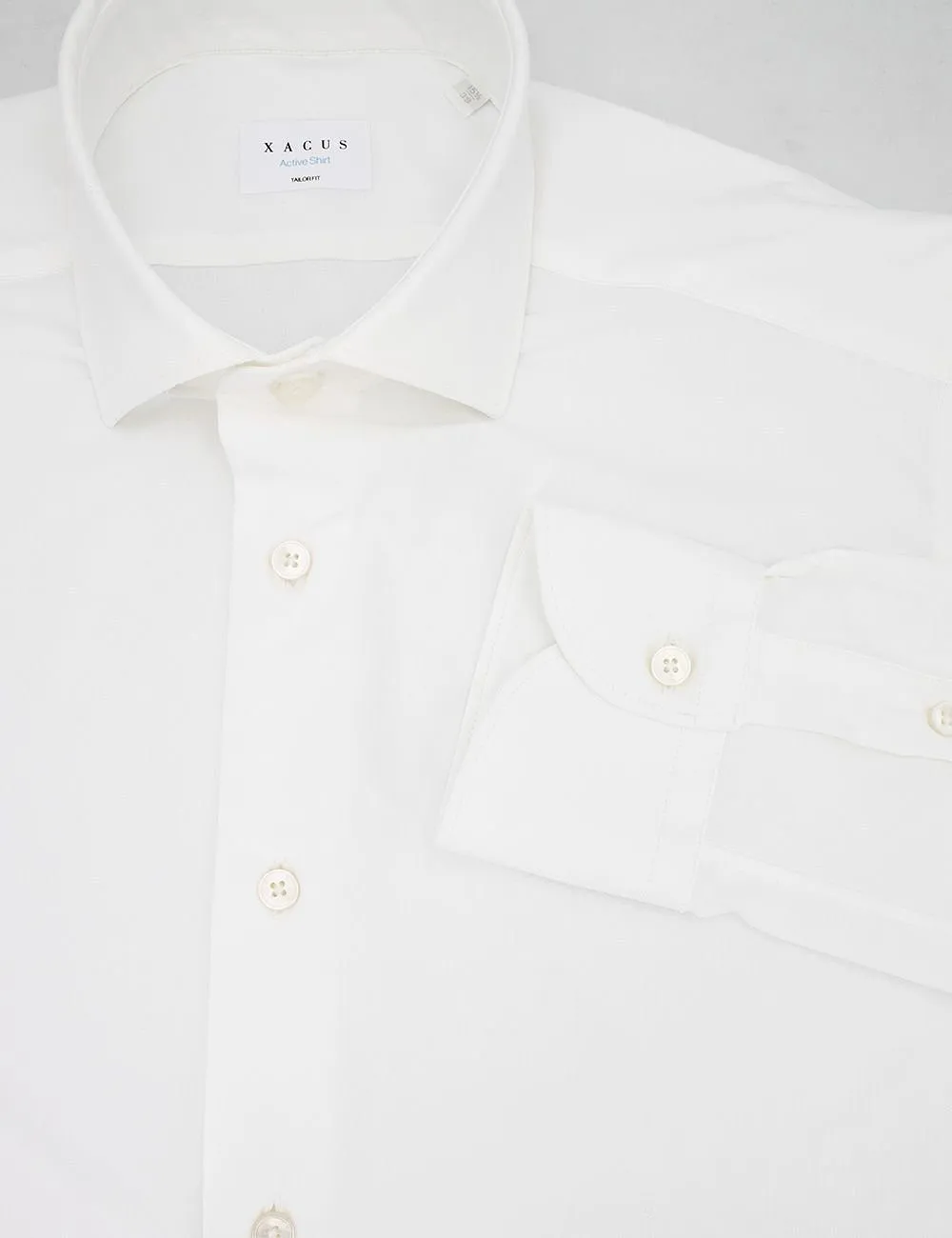 Xacus Fitted French-Collar Shirt