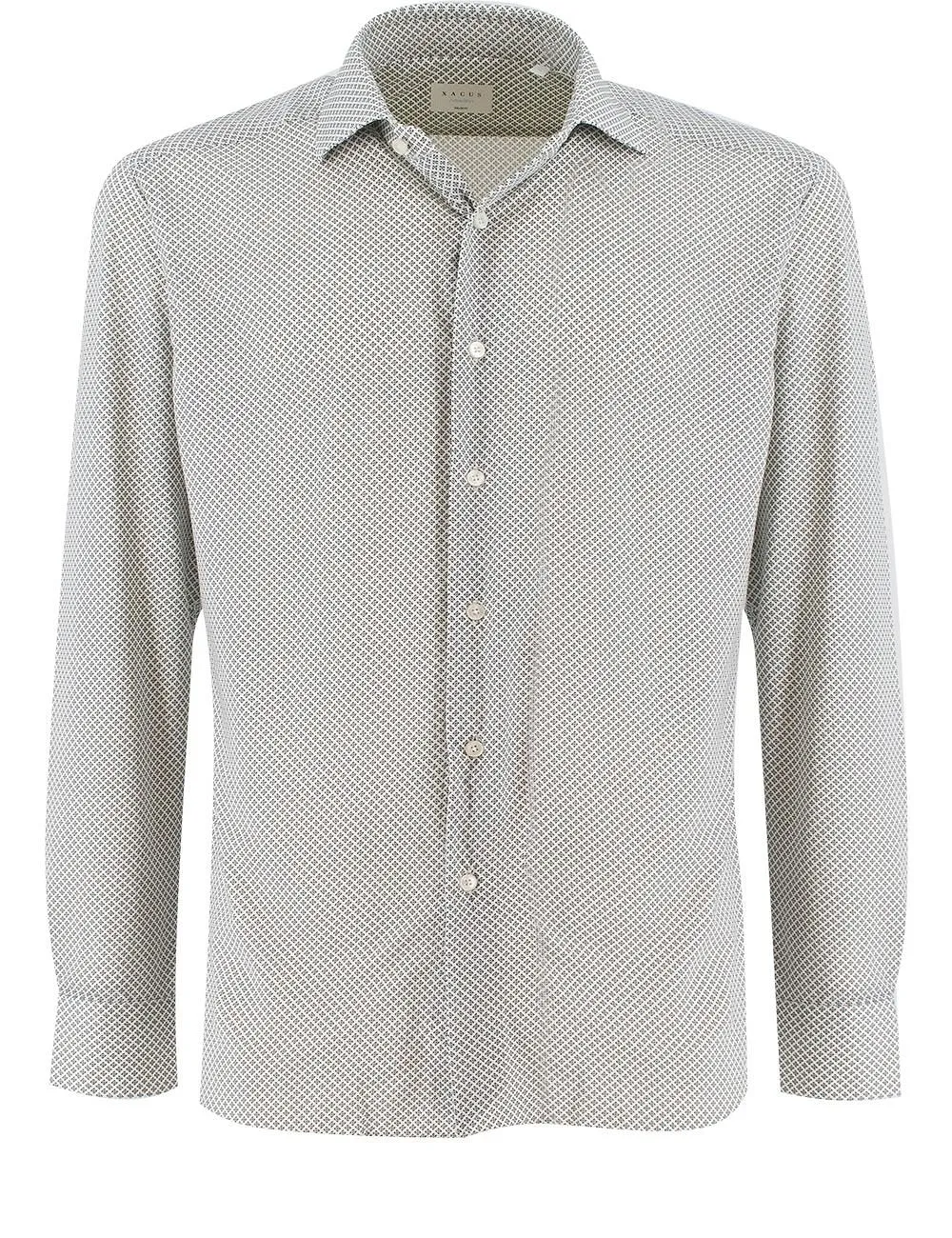 Xacus Geometric Print Shirt