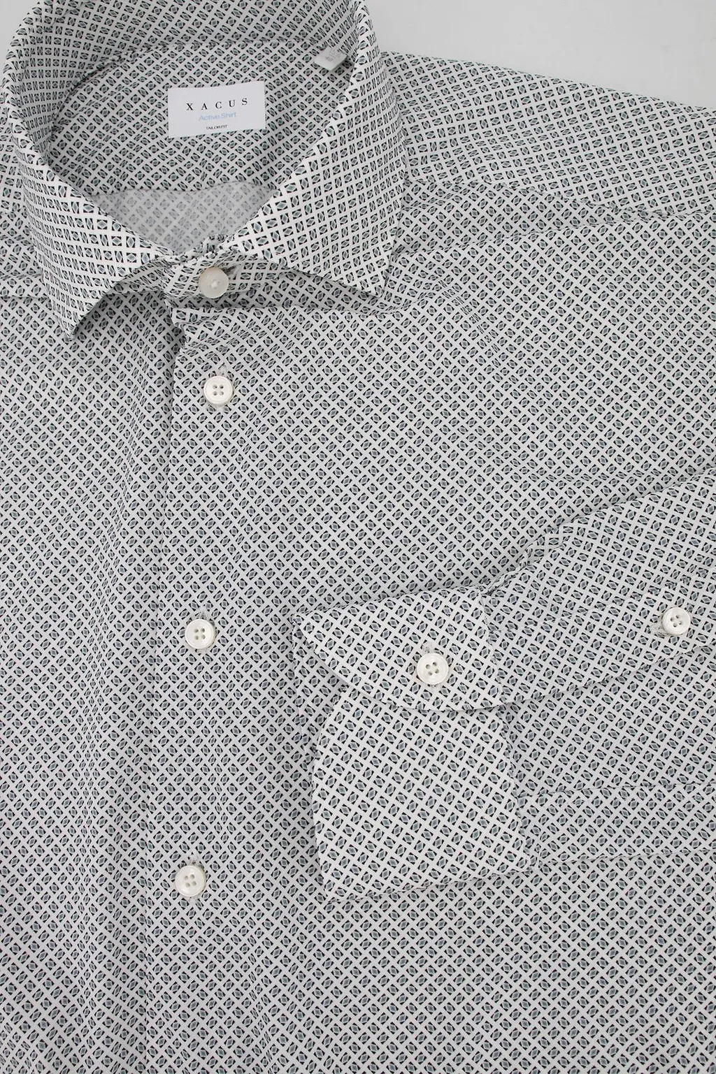 Xacus Geometric Print Shirt