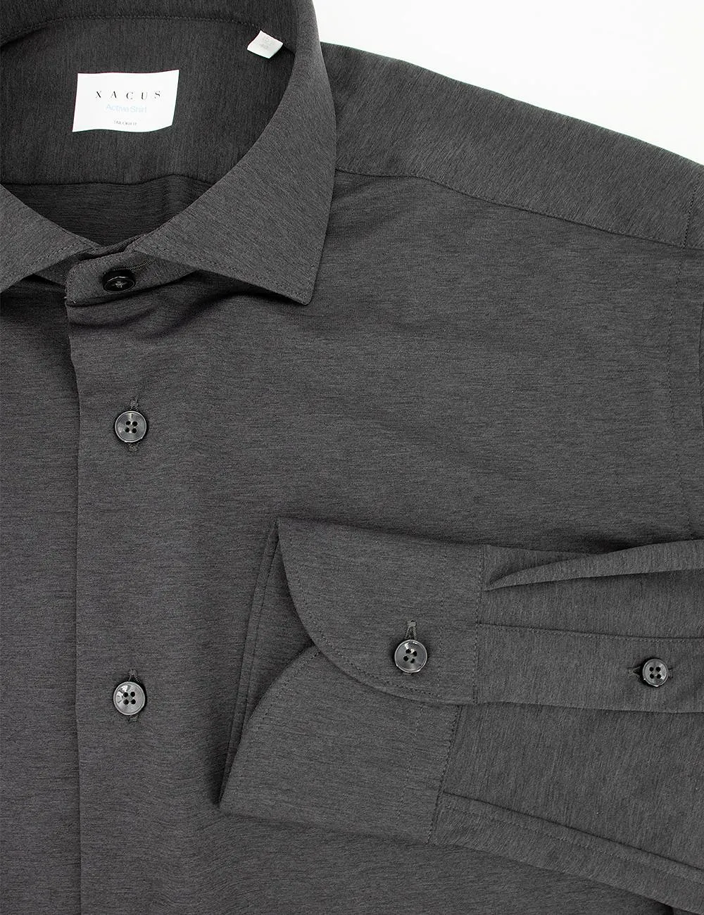 Xacus Long Sleeve Semi French Collar Shirt