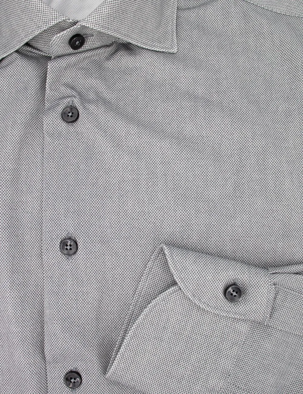 Xacus Micro-Pattern Long Sleeve Shirt