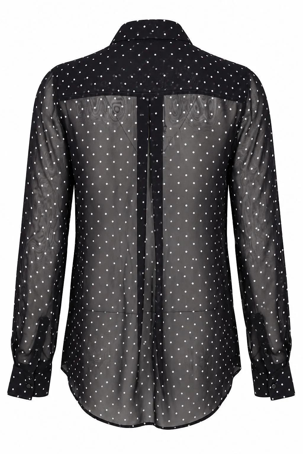 Xacus Paloma Polka-Dot Bow Blouse