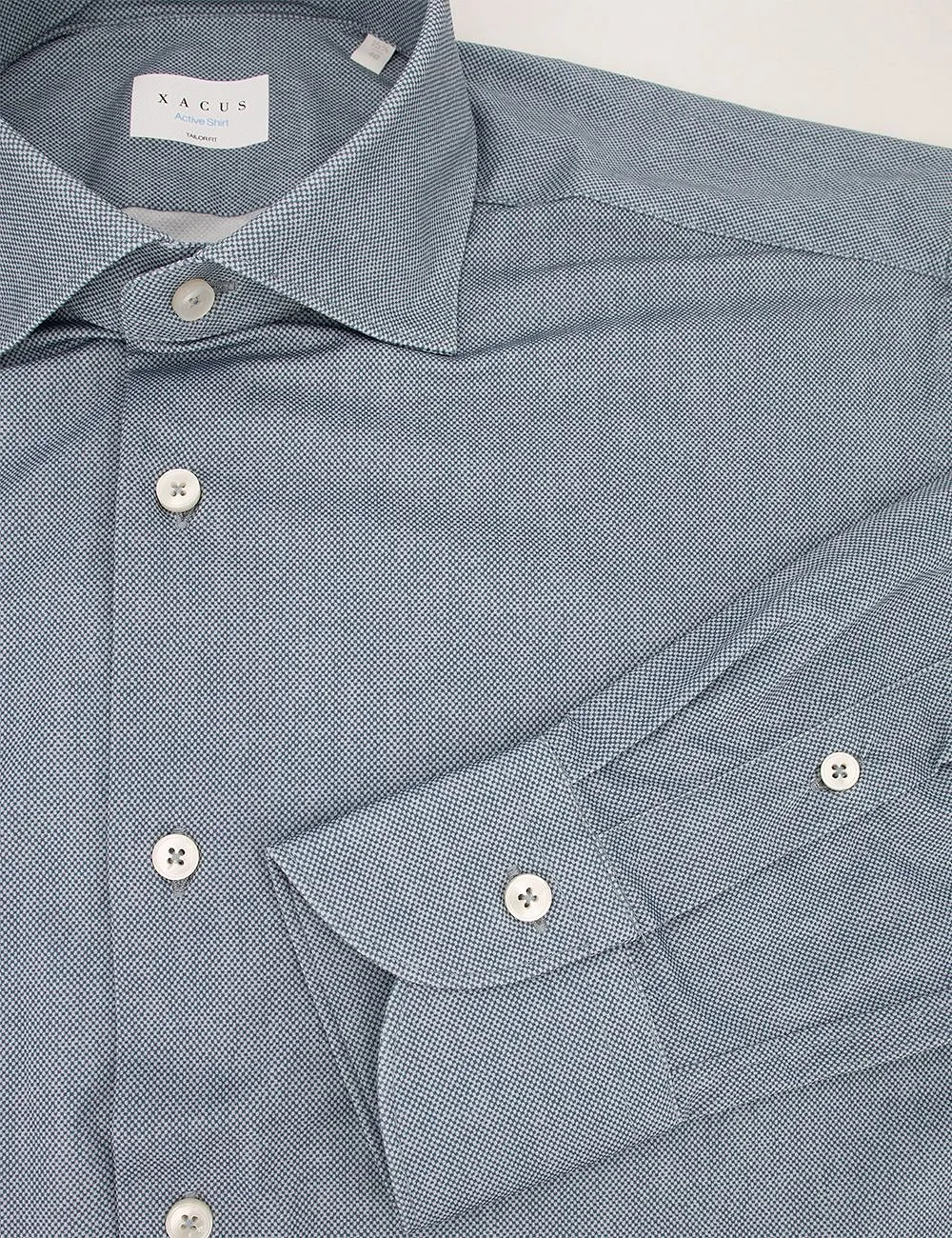 Xacus Semi French Collar Long Sleeve Shirt
