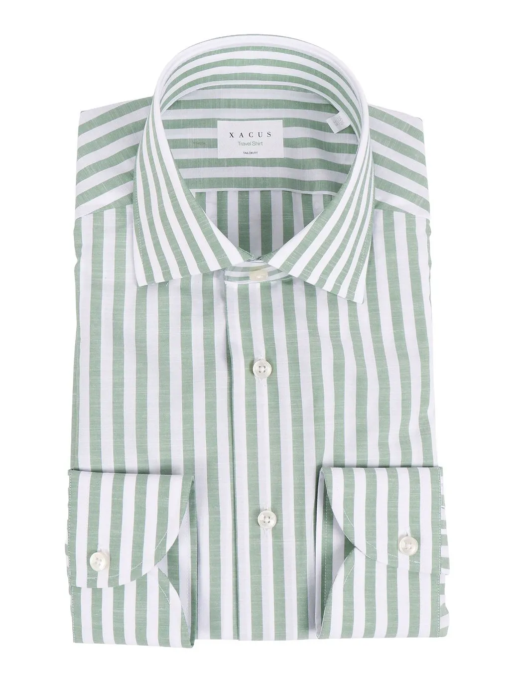 Xacus Travel Long-Sleeved Striped Shirt