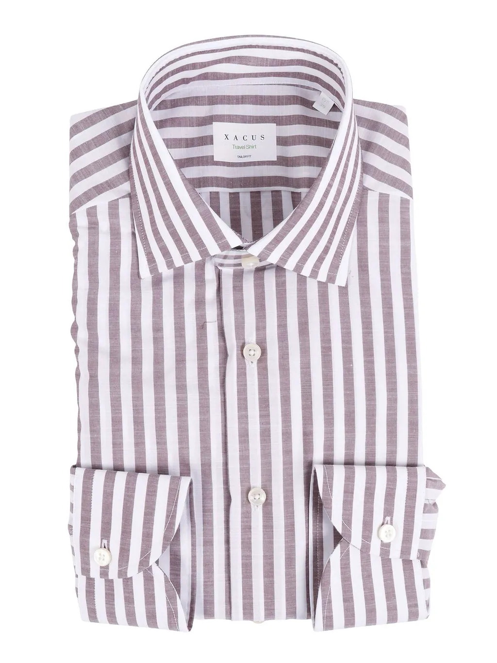 Xacus Travel Long-Sleeved Striped Shirt