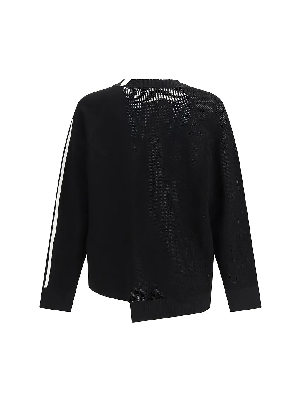 Y-3 Logo Detailed Asymmetric Knitted Jumper