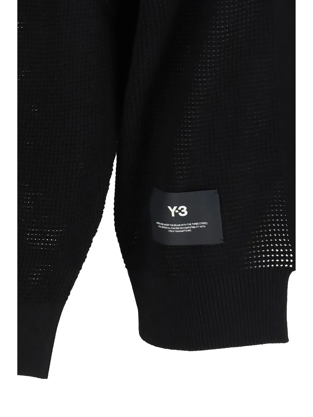 Y-3 Logo Detailed Asymmetric Knitted Jumper