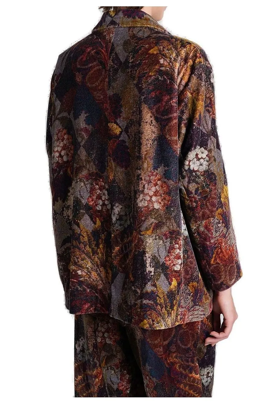 Yavi Pattern-Printed Single-Breasted Blazer