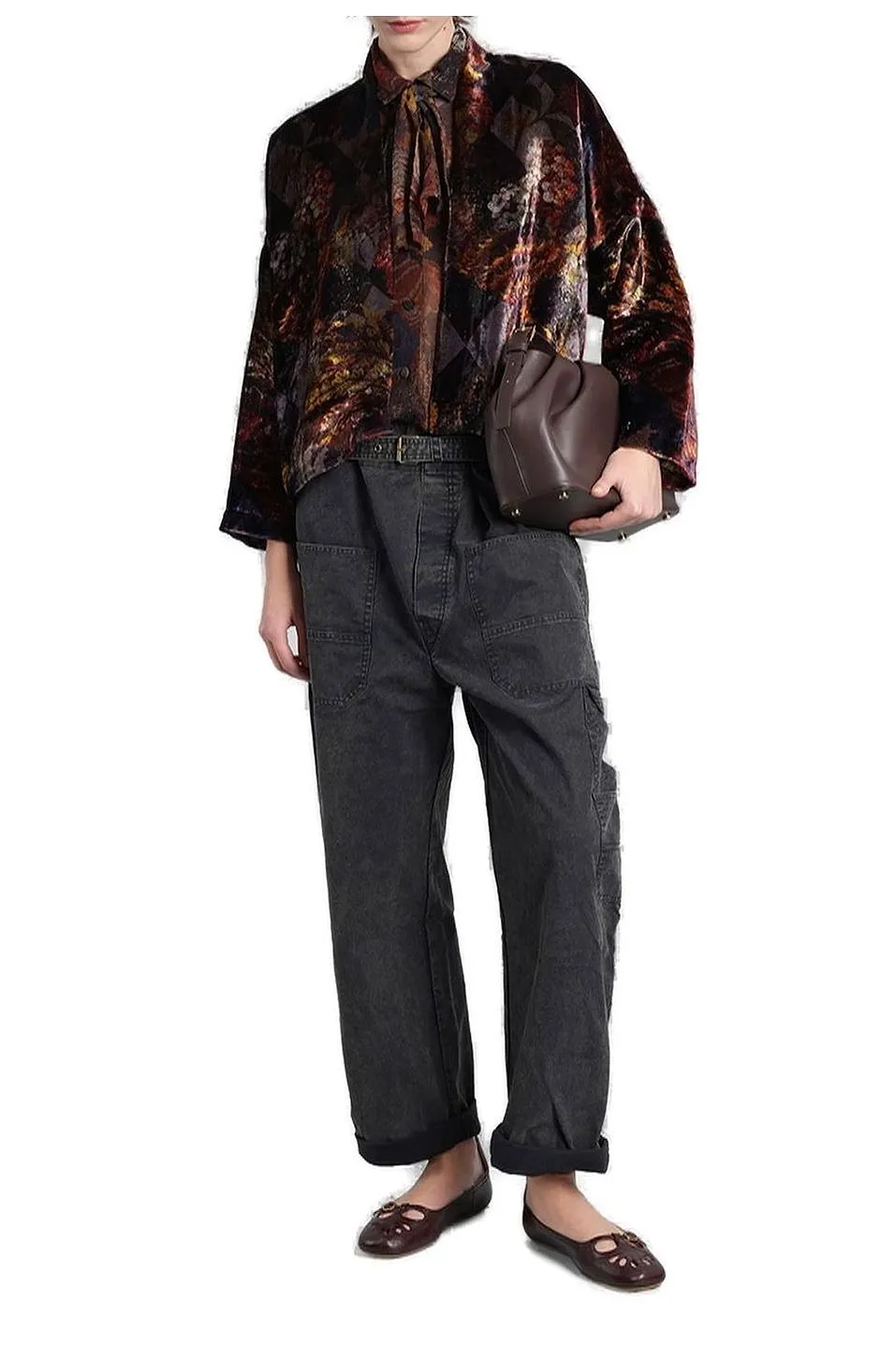 Yavi Pattern-Printed Long-Sleeved Shirt