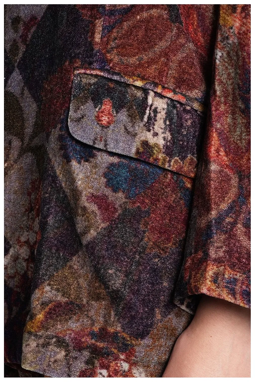 Yavi Pattern-Printed Single-Breasted Blazer