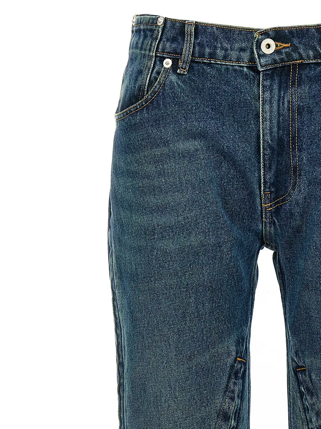 Y/Project Faded Effect Flared Jeans