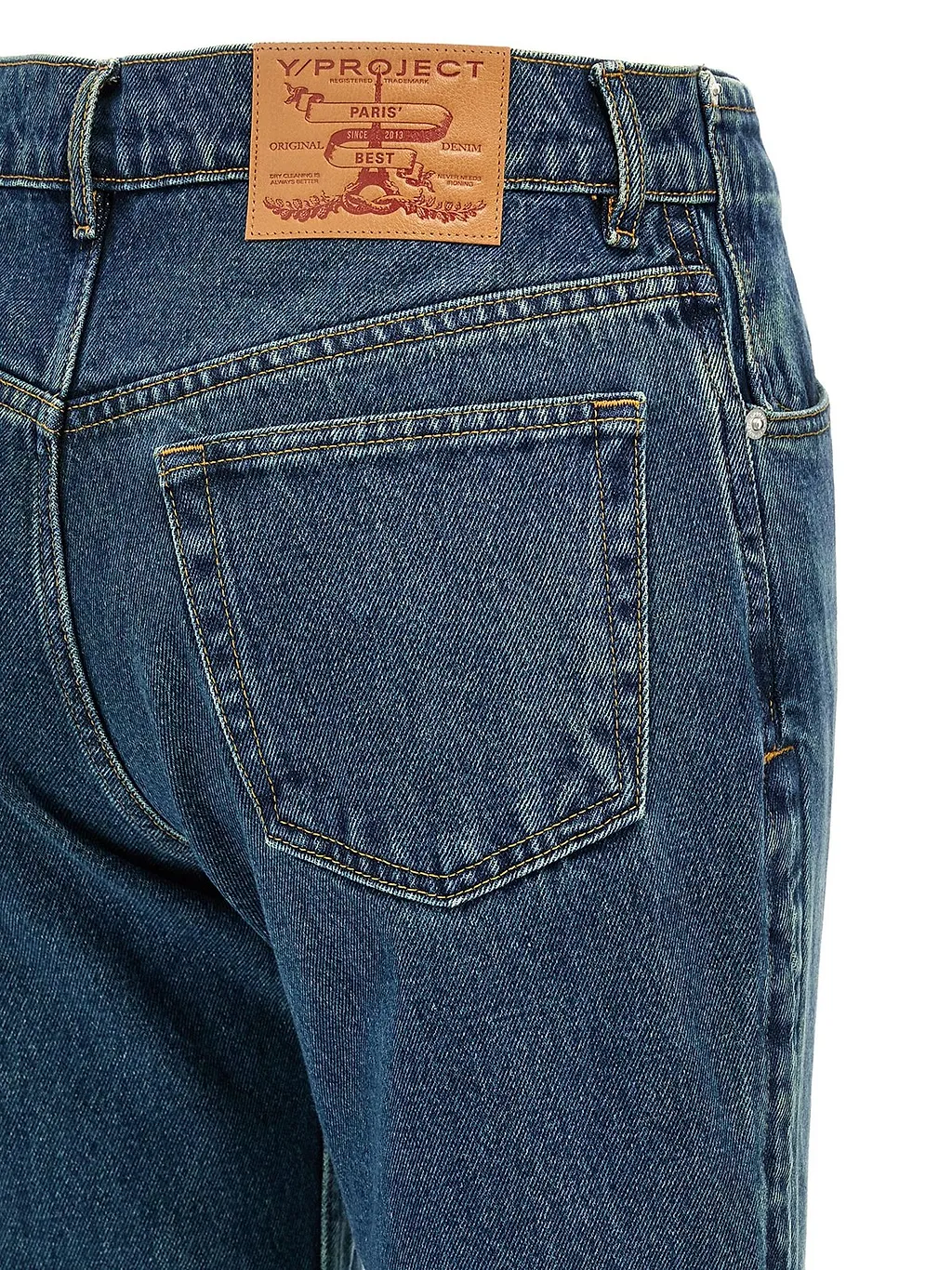 Y/Project Faded Effect Flared Jeans