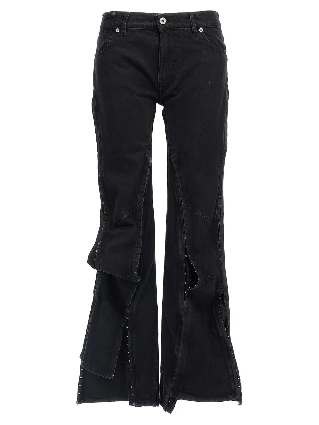 Y/Project Faded Effect Flared Jeans