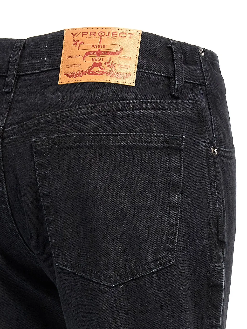 Y/Project Faded Effect Flared Jeans