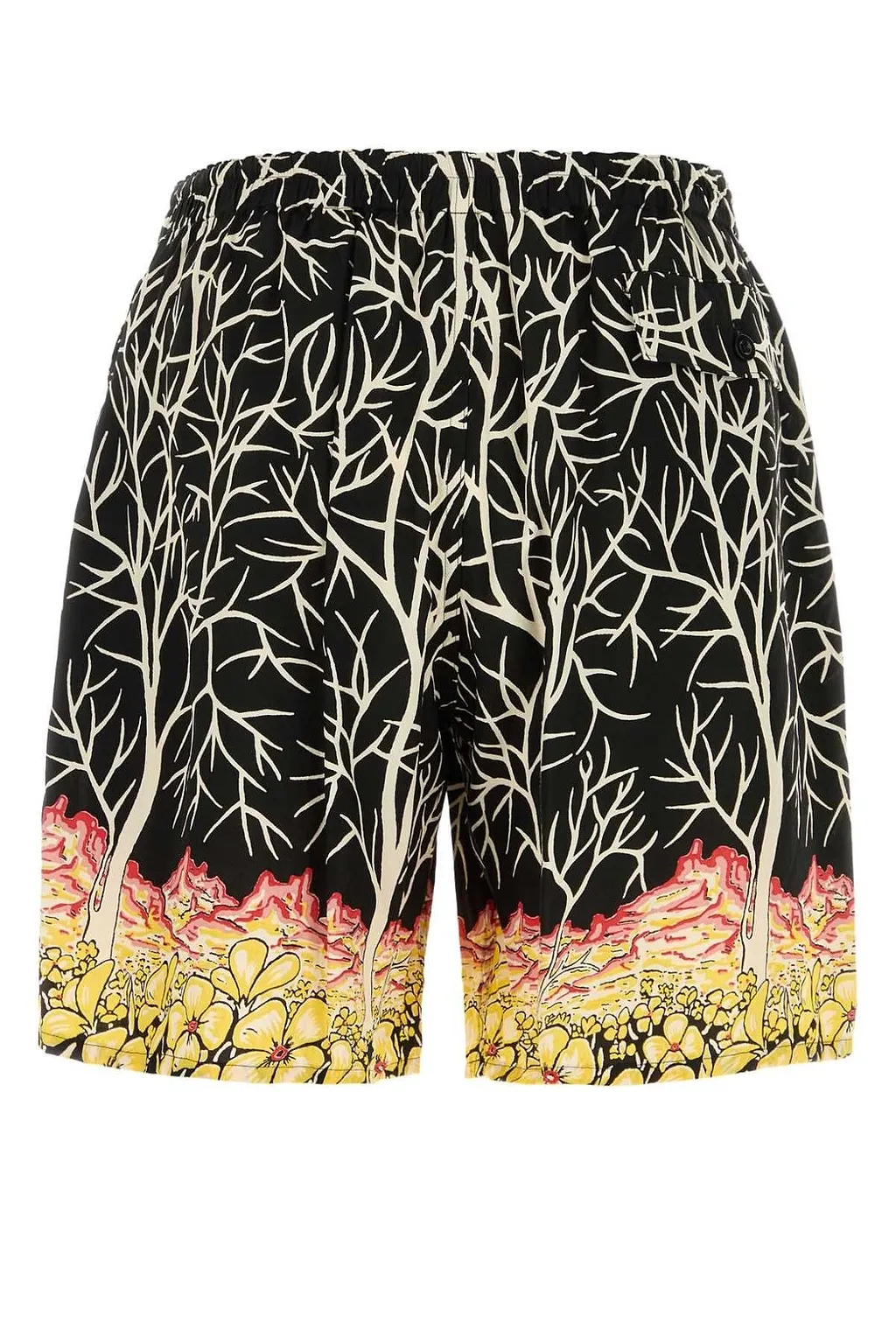 Y's Ma Hawaiian Printed Shorts
