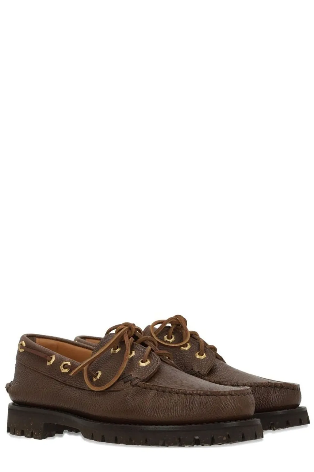 Yuketen Lace-Up Boat Loafers