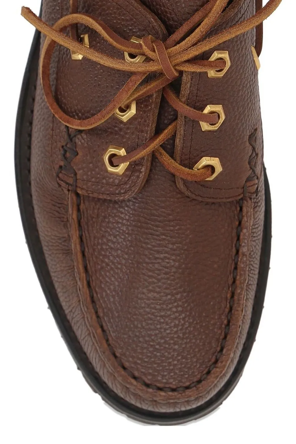 Yuketen Lace-Up Boat Loafers