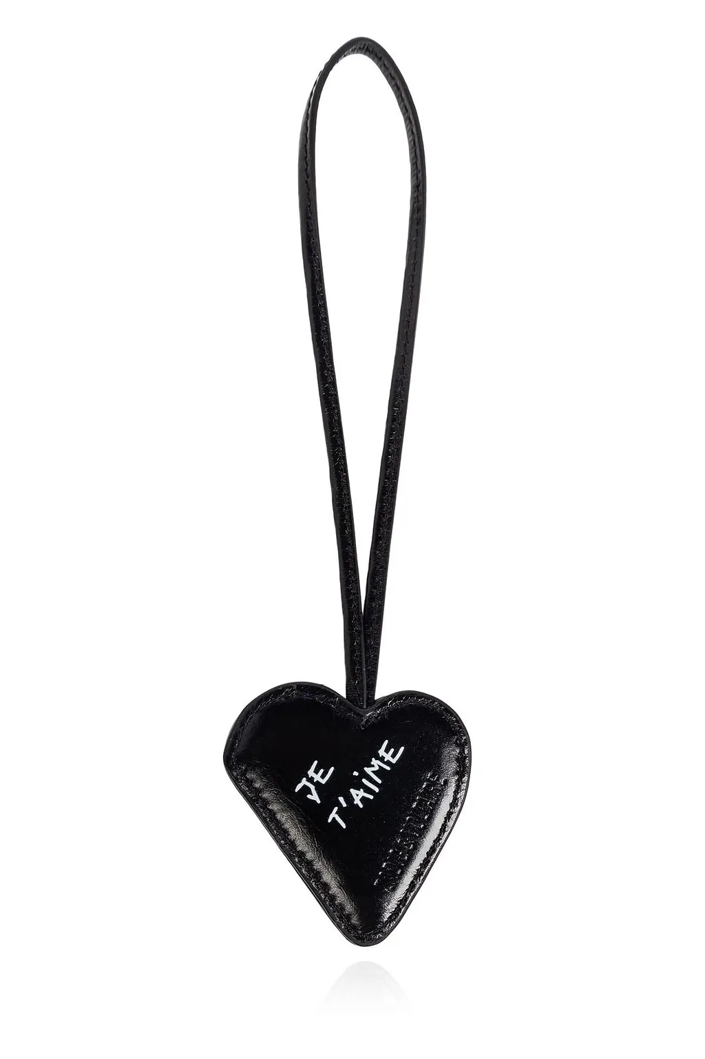 Zadig & Voltaire Heart Shaped Logo Embroidered Keychain