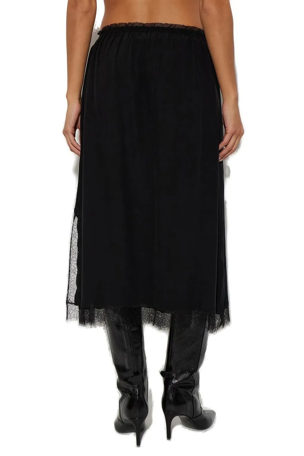 Zadig & Voltaire Jarvis Lace-Trim Midi Skirt