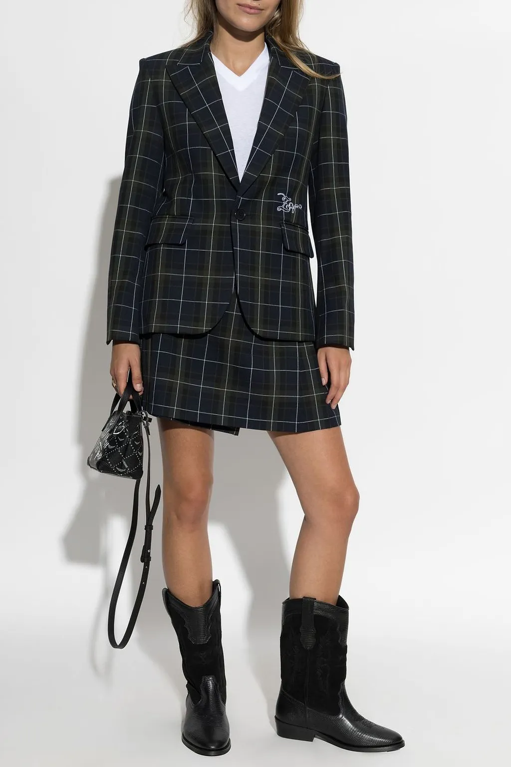 Zadig & Voltaire Jumi Checked Mini Skirt