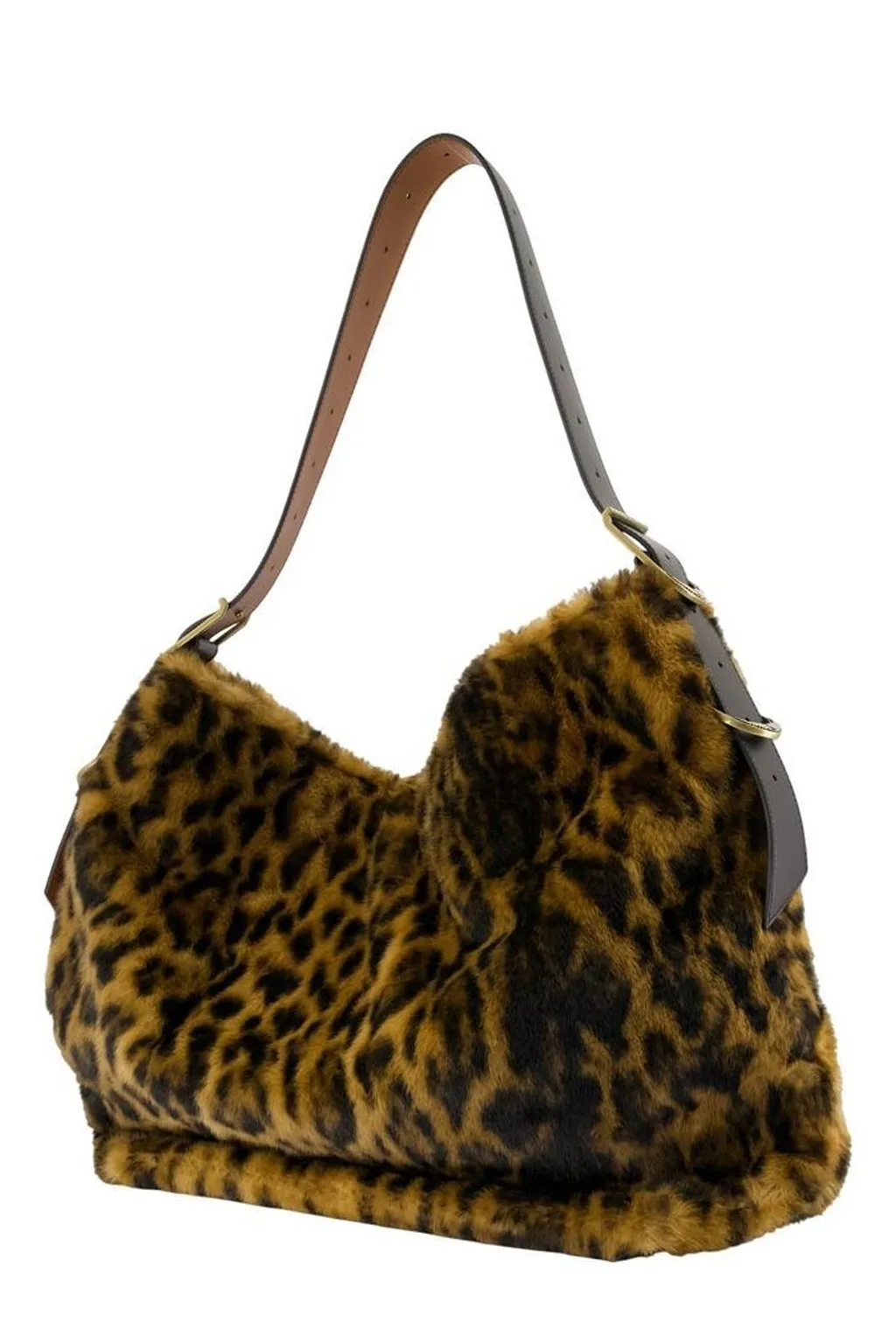 Zadig & Voltaire Leopard-Print Zipped Belted Bag