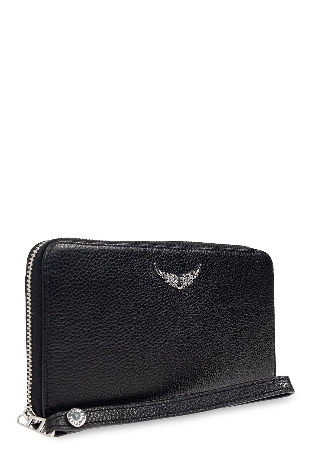 Zadig & Voltaire Logo Embellished Zip-Around Wallet