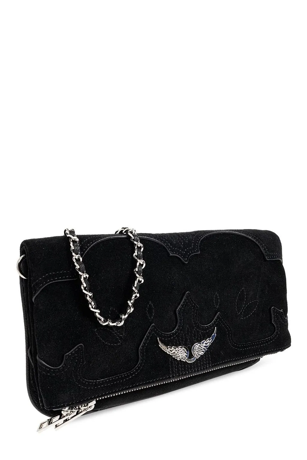 Zadig & Voltaire Rock Western Foldover Top Shoulder Bag