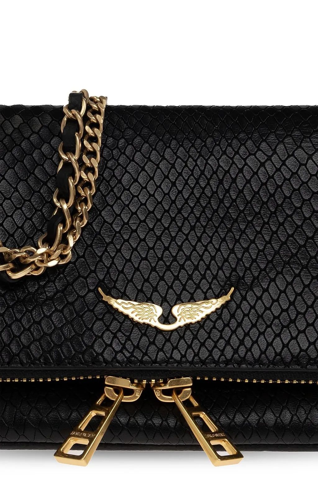Zadig & Voltaire Rock Mini Soft Wild Clutch Bag