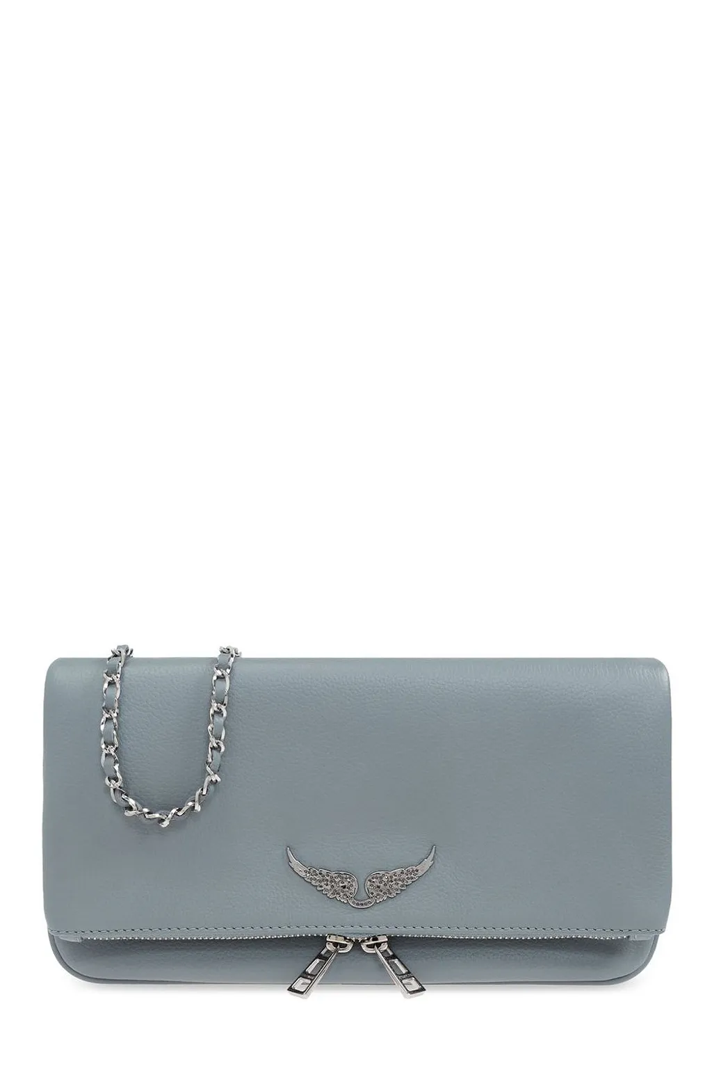Zadig & Voltaire Rock Logo Plaque Clutch Bag