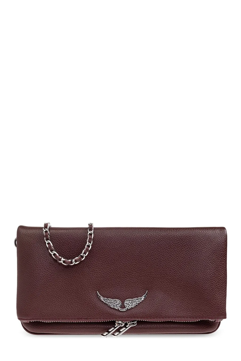 Zadig & Voltaire Rock Logo Plaque Clutch Bag