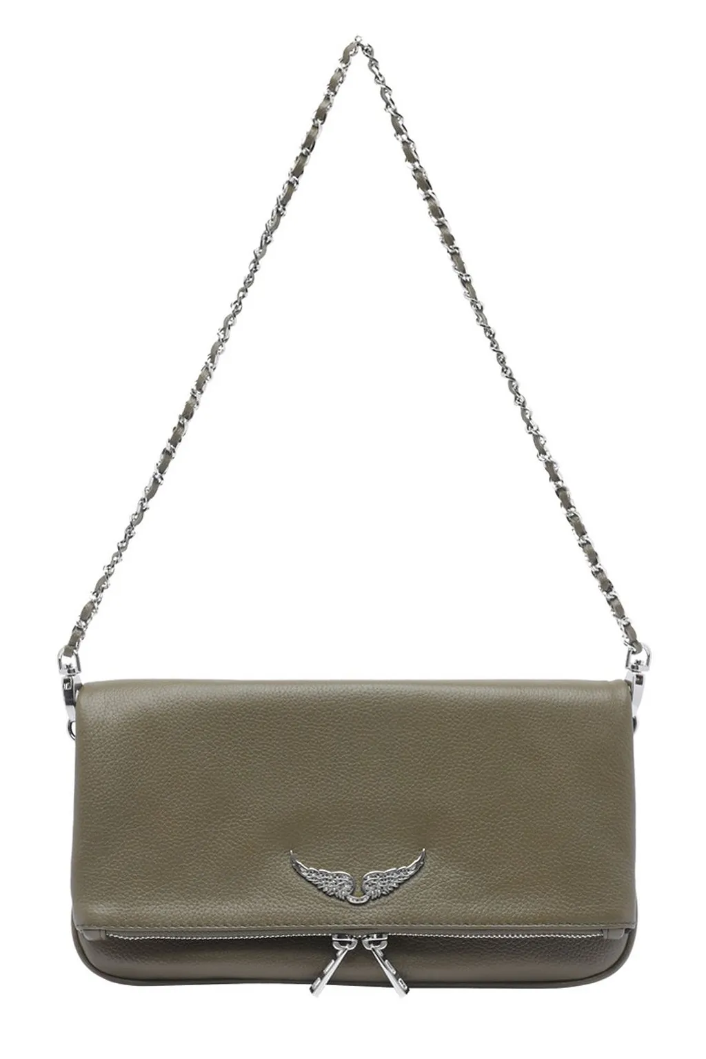 Zadig & Voltaire Rock Logo Plaque Clutch Bag