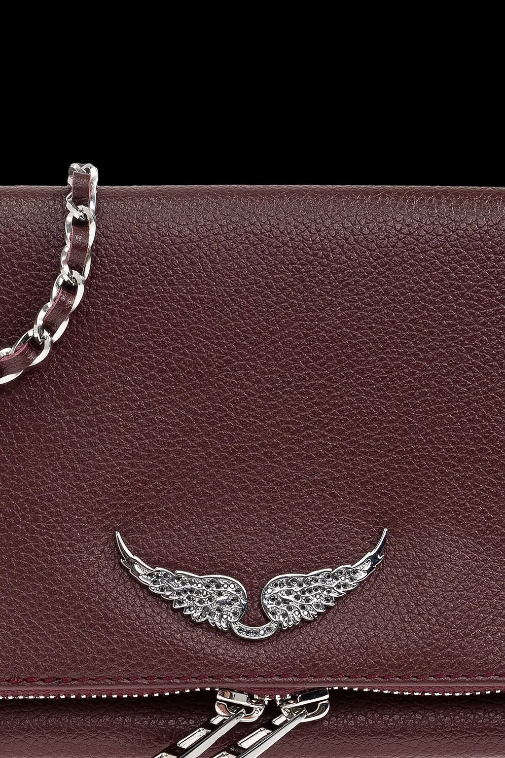 Zadig & Voltaire Rock Logo Plaque Clutch Bag