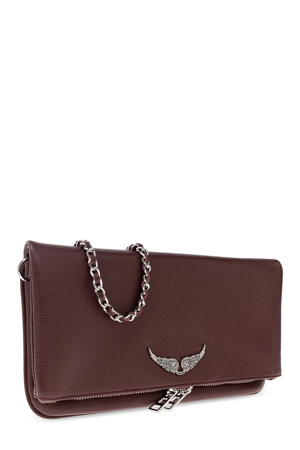 Zadig & Voltaire Rock Logo Plaque Clutch Bag