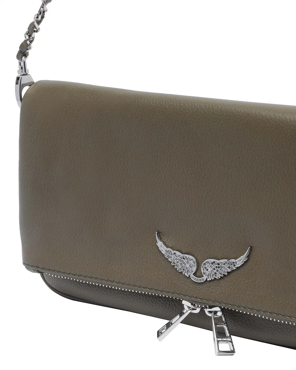 Zadig & Voltaire Rock Logo Plaque Clutch Bag